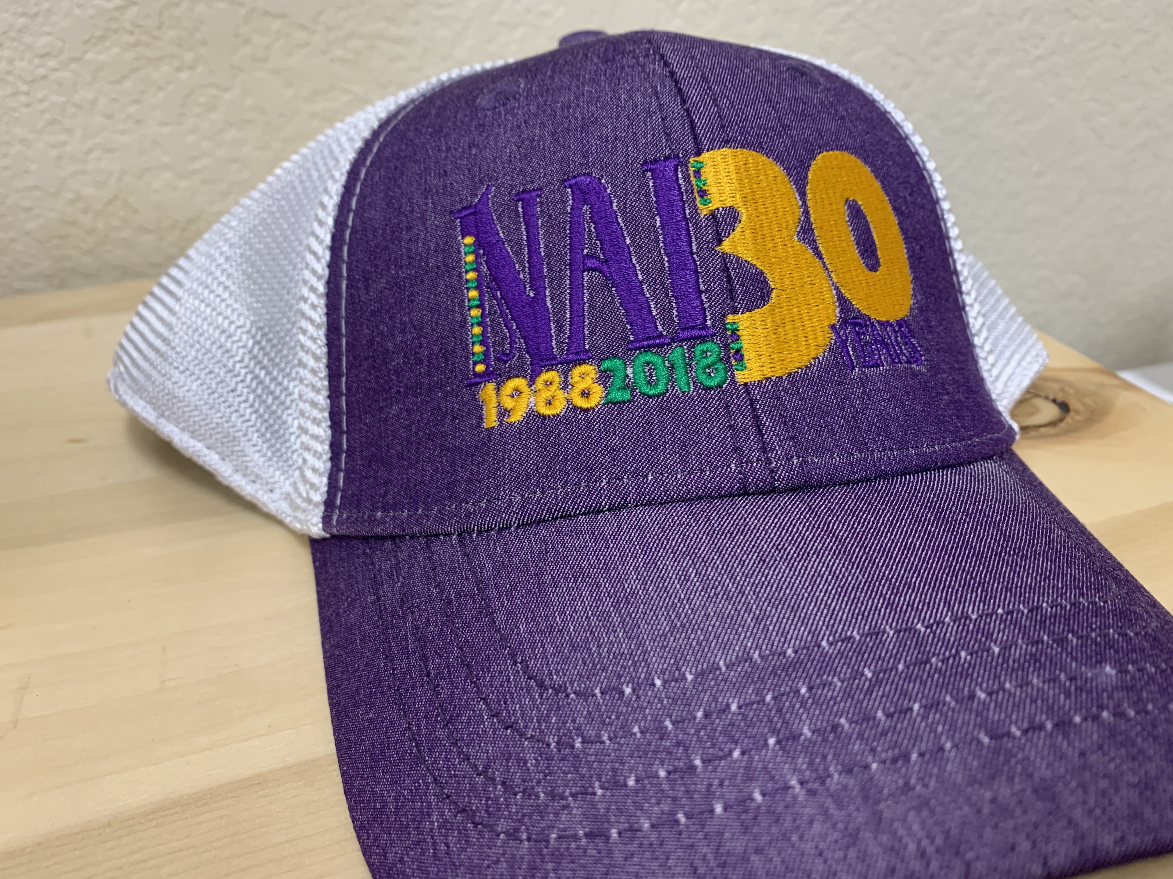 Baseball Cap - Purple/White